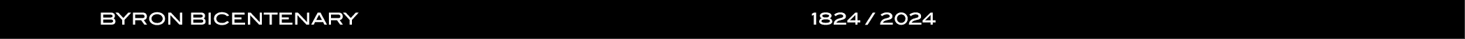  BYRON BICENTENARY 1824 / 2024 