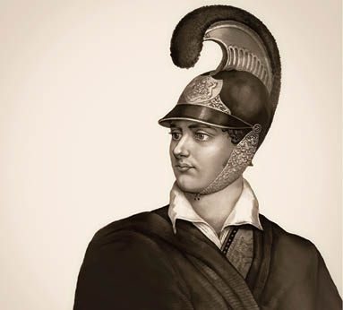 2RBNJ9Y George Gordon Noel Byron, 6th Baron Byron of Rochdale, 1788 - 1824, British poet, digital edited