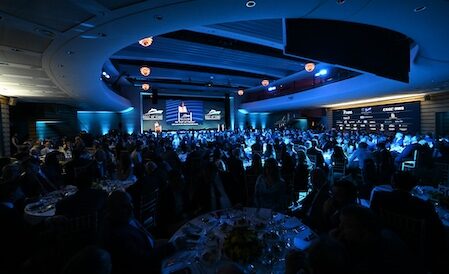 A general view of the Greek Shipping Hall of Fame Induction Ceremony and Dinner. April 2024